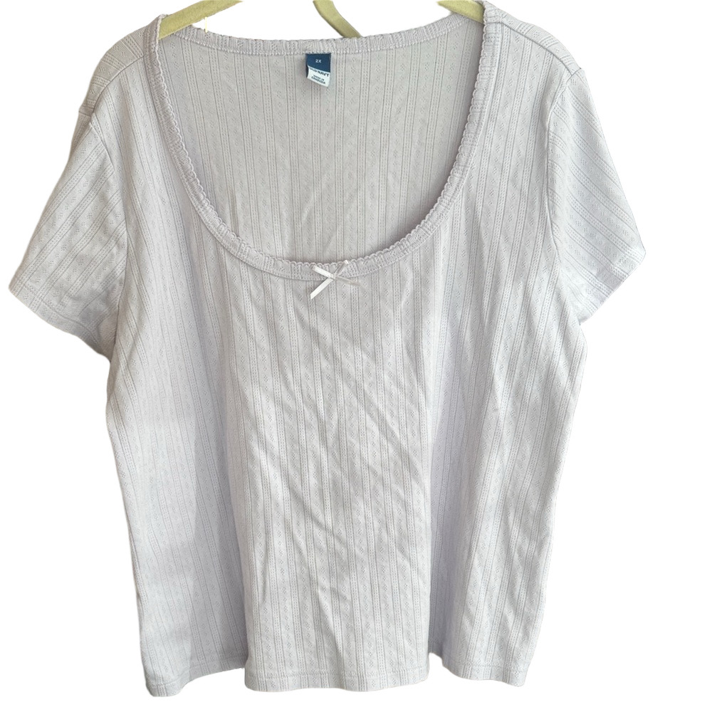 Old Navy Lavender‎ Short Sleeve Tee with Bow